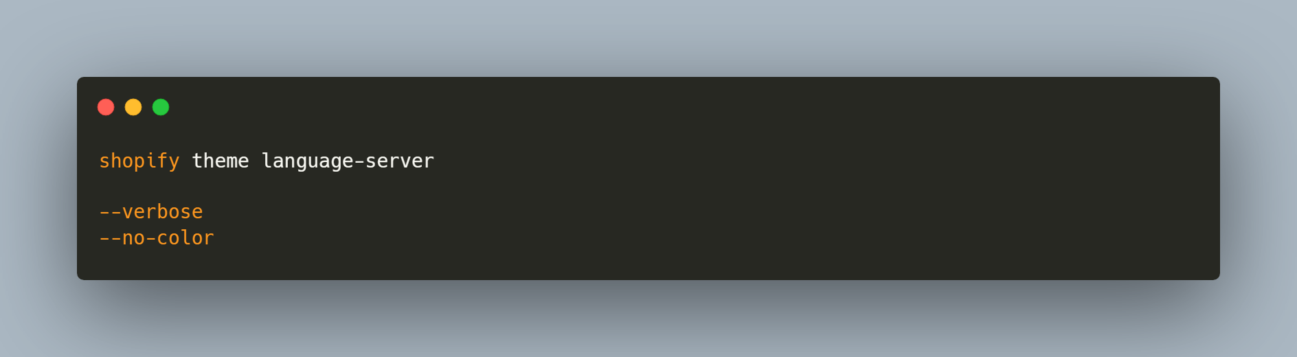 shopify theme language-server
